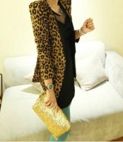 Americana estampado Leopardo 